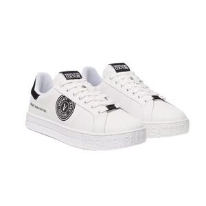 Versace Jeans Couture Men’s White Low-Top Logo Sneakers